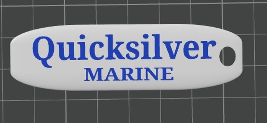 quicksilver deniz anahtarlık by 75echo hobi kendin yap spor açık havada tekne ornvik 3d print model - Mito3D
