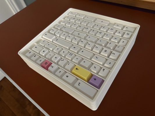 stackable keycap storage tray by gwwfps hobby & diy electronics keyboard 3d print model - Mito3D