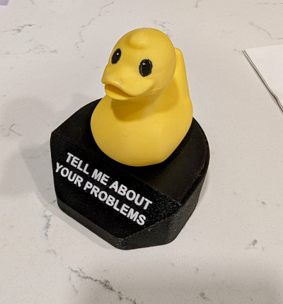 rubber duck debugging shared by thibo-do-it household office debug troubleshoot 3d print model - Mito3D