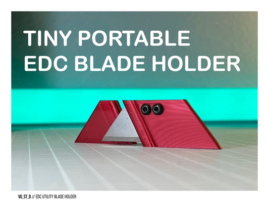 edc utilitário lâmina suporte by vladislav inteiro ferramentas aparelhos faca utilitária bladeholder essencial 3d print model - Mito3D
