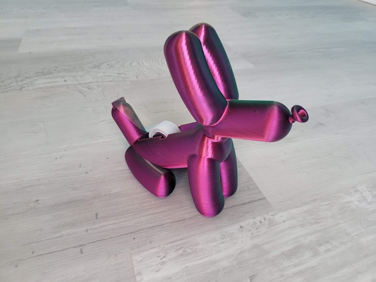 ballon chien ruban distributeur by mocodroïde ménage bureau organiseur bureau support dévidoir organisateur bande 3d print model - Mito3D