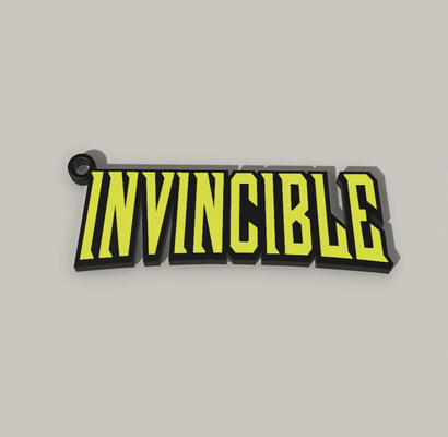 invincible keychain by polyzone3d fashion models 3d print model - Mito3D