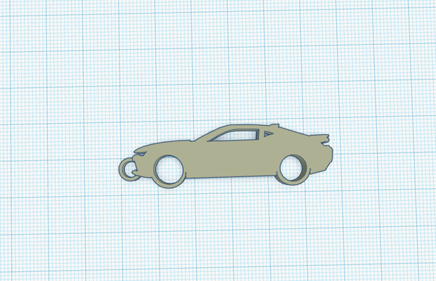 chevrolet camaro ss - keychain by andyschettini 3d printer accessories car musclecar 3d print model - Mito3D