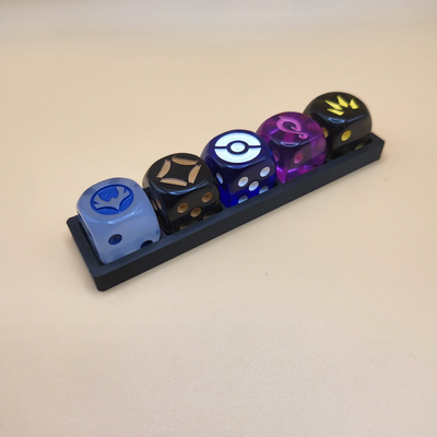 16mm dados suporte bandeja by kinoco3d brinquedos jogos borda 3d print model - Mito3D