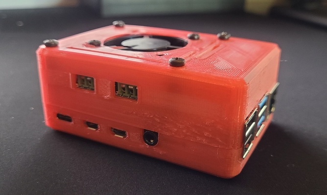raspberry pi 4 case + fan - waveshare 2ch can hat by thebaseddoge hobby & diy vehicles 40mm cooling raspberrypicase automotive thingiverse 3d print model - Mito3D