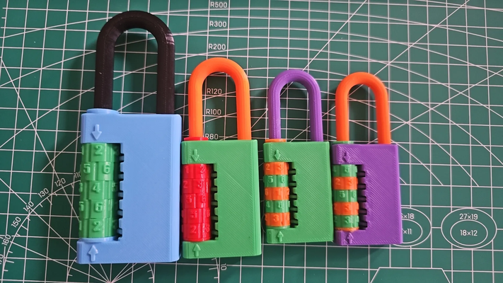 dígitos combinação cadeado recriado 6 9 remixado by ferramentas ferramenta casa fechadura 3d print model - Mito3D