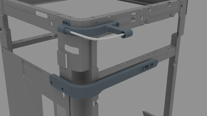 p1p side mount carrete soporte ptfe guía rail remezclado by estudio nir 3d impresora accesorios 3d print model - Mito3D