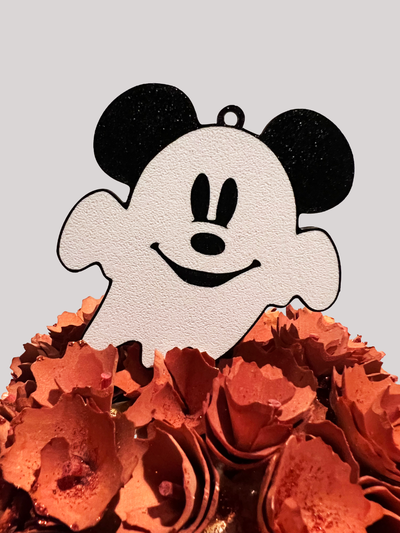 mickey ghost keychain by lindnjoe fashion models key chain 3d print model - Mito3D