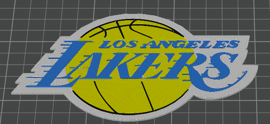 la lakers face plate by emperionx hobby & diy sport outdoors 3d print model - Mito3D