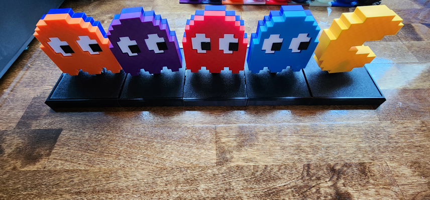 pacman verfolger neu gemischt by monariten spielzeuge spiele pac arkade zappeln spiel mechanisch retro gaming video namco 3d print model - Mito3D