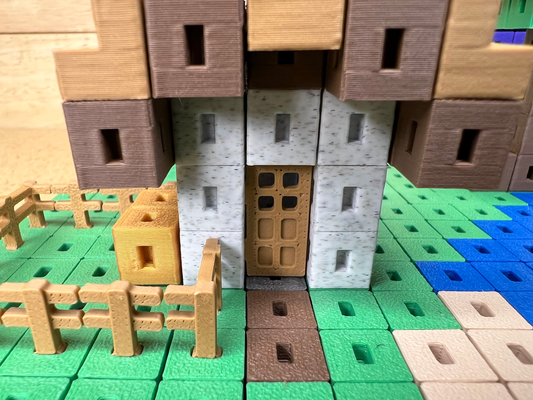 diseño puertas by juguetes juegos puerta edificio bloques minecraft 3d print model - Mito3D