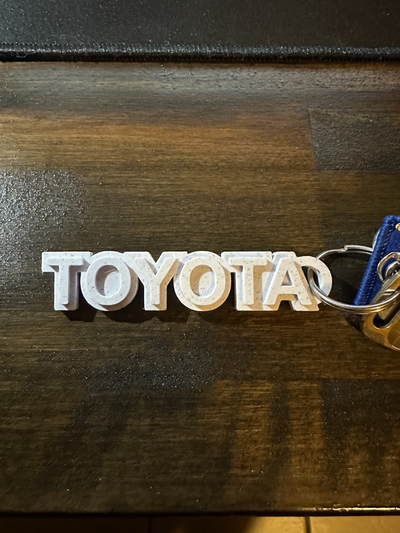 toyota keychain by jorgee hobby & diy vehicles key chain jdm truck car 3d print model - Mito3D