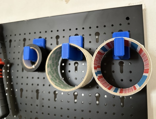 sy's peglock - tape holder remixed by giuliolibrando tools organizers peg 3d print model - Mito3D