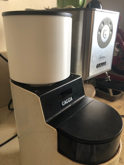 gaggia mdf coffee grinder bean hopper replacement by giuliolibrando household house models thingiverse coffeegrinder 3d print model - Mito3D