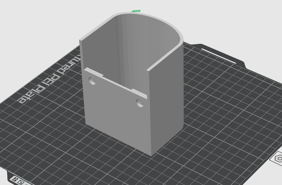 basit bok kaka çöp kutusu şut kova kulp destek bambu laboratuar x1 p1 yazıcılar by morris 3d yazıcı aksesuarlar kovası holderp1p iplik 3D print model - Mito3D