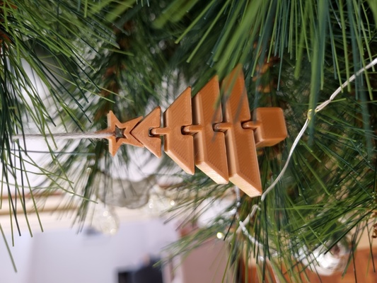 flessibile natale alberi by alexanderwrobinson domestico festività printinplace ornamento articolare luci 3d print model - Mito3D