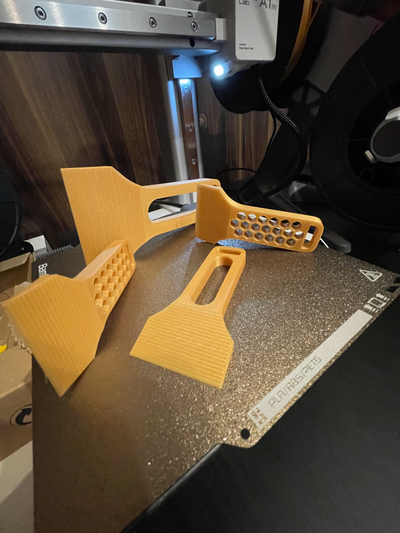 jas - a scraper bigger model by rustam 3d printer accessories bed spatula heatbed chute 3d print model - Mito3D