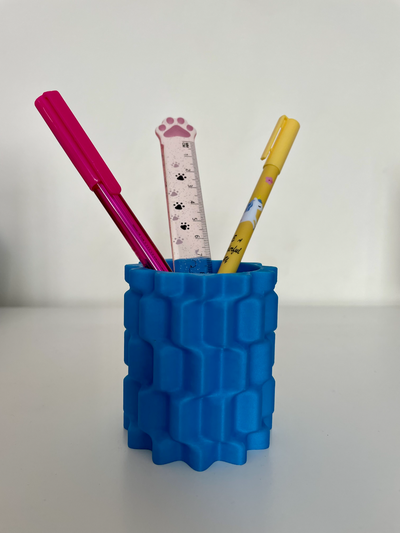 caneta suporte by ferrugem casa escritório vaso porta canetas 3d print model - Mito3D