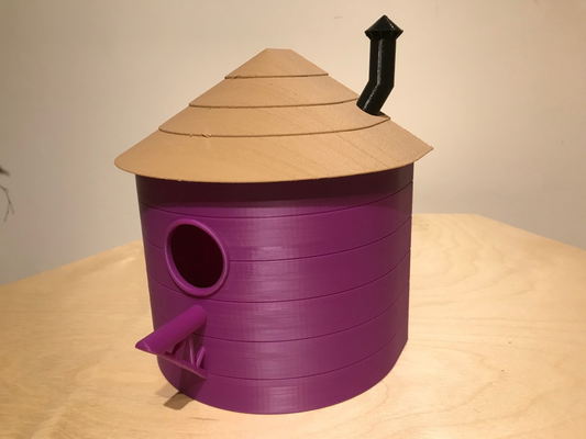 divertido pajarera jardín fácil impresión hogar casa aves by brithawkes pájaro caja 3d print model - Mito3D