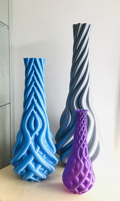 trilogia conjunto of 3 vaso by brithawkes casa decoração arte vasemodo 3d print model - Mito3D