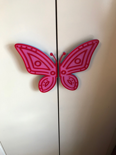 büyük kelebek kolları by brithawkes ev halkı dekor eğlence üstesinden gelmek kelebekler 3d print model - Mito3D