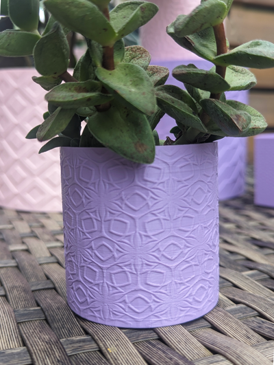 flower of life planter by prints plants household decor plant pot geometric plantpot 3d print model - Mito3D