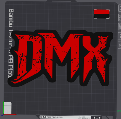 dmx parete arte by cruse2382 segni loghi anca luppolo rap cantante 3d print model - Mito3D
