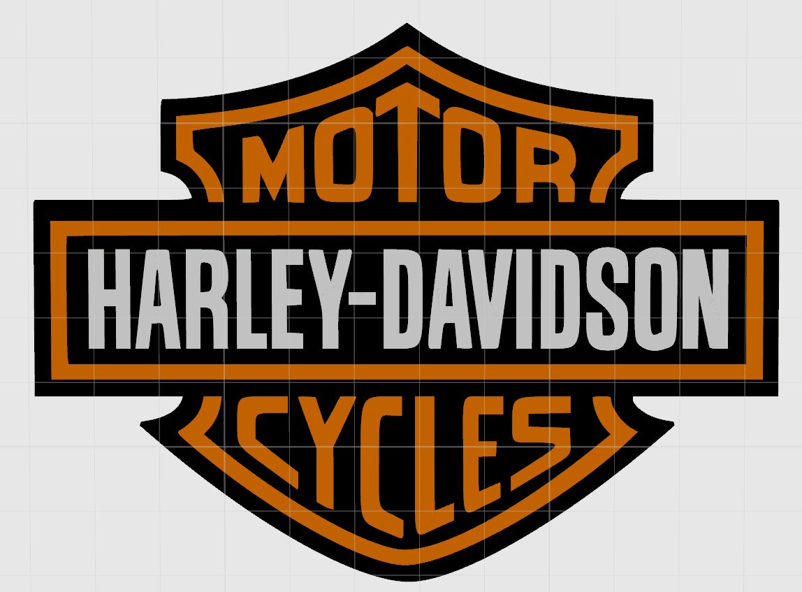 harley davidson fridge magnet by whicks10 art 2d 3D print model - Mito3D