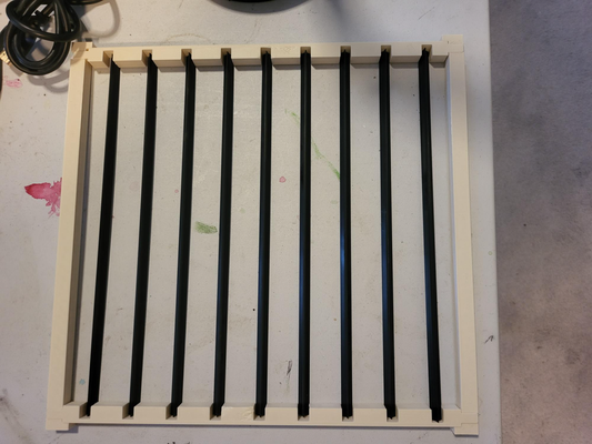 xtool m1 triangle bed frame riser by maker dave hobby & diy laser 3d print model - Mito3D