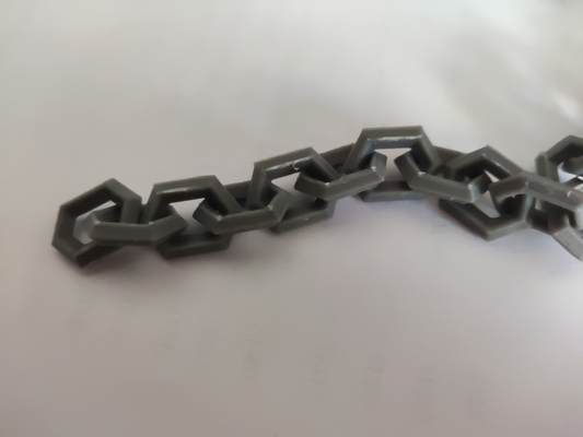 90cm cadena hexagonal enlaces by nebelwaffle herramientas artilugio enlace hexágono cuerda móvil 3d print model - Mito3D