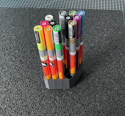stifthalter acrílico marcador bolígrafo soporte marcadores by jenson hainke arte modelos titular pluma 3d print model - Mito3D