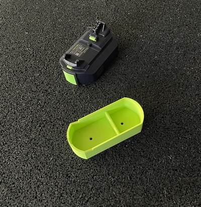akku wandhalter festool bp xs batería pared soporte by jenson hainke herramientas montaje wandhalterung techo 3d print model - Mito3D