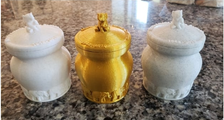 elefante temático florero urna envase remezclado by fabricante dave casa modelos 3d print model - Mito3D