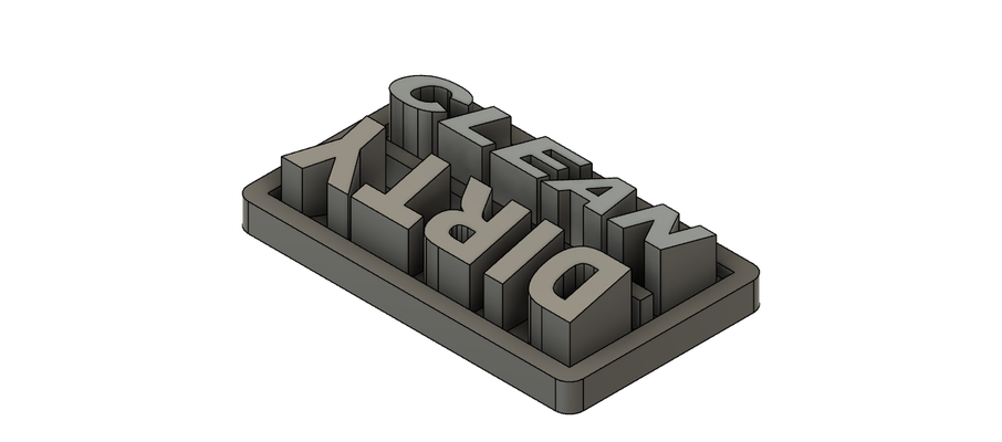 geschirrspüler reinigen dreckig indikator by bauen haushalt haus modelle 3d print model - Mito3D