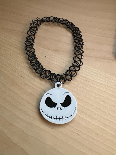 jack necklace charm by thekrampers fashion jewelry halloween nightmarebeforechristmas skelleton necklacecharm 3d print model - Mito3D
