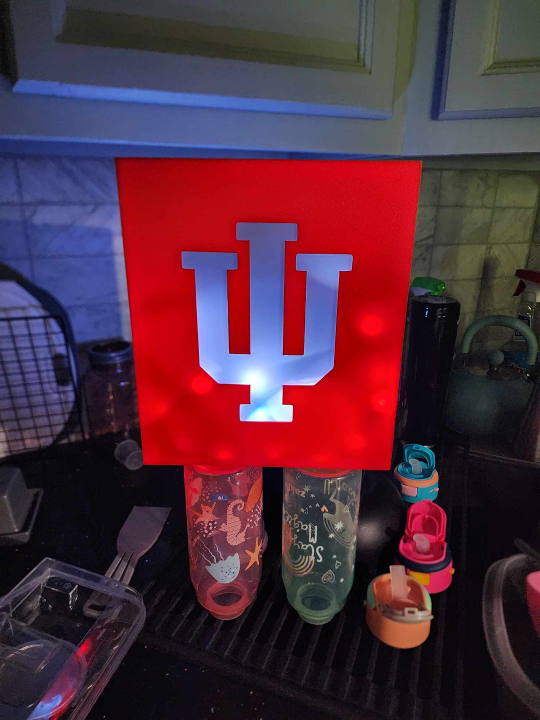 indiana universität lampe box by gozer3228 haushalt dekor licht nacht 3D print model - Mito3D