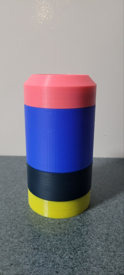bebida modular koozie remixado by misterobots casa festividades coozie garrafa 3d print model - Mito3D