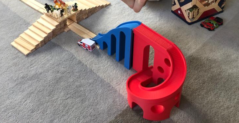 helicoidal brinquedo ponte by sirtaki lutador brinquedos jogos carro 3d print model - Mito3D