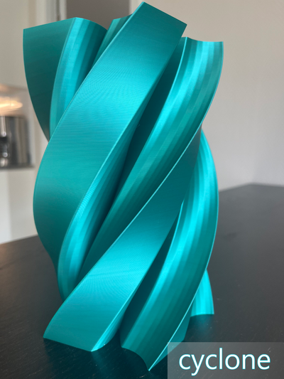 cyclone vase by xaioltd ménage décor spirale mode 3d print model - Mito3D
