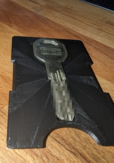 örtmek kılıf kilitli kart cüzdan dahil an assa aşağılamak ikon rw6 anahtar yeniden karıştırılmış by 3djupp araçlar organizatörler anahtarlık assaaloy 3d print model - Mito3D