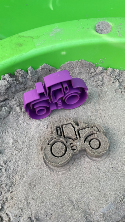 tractor sand mold by fijbar toys & games toy kids game fun 3d print model - Mito3D