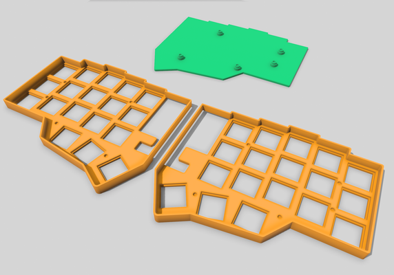 corne mini choc case by natecox tools gadgets keyboard splitkeyboard crkbd 3d print model - Mito3D