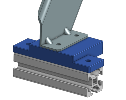 ender cr10 2020 bobine adaptateur perpendiculaire orientation by agité 3d imprimante pièces 3d print model - Mito3D