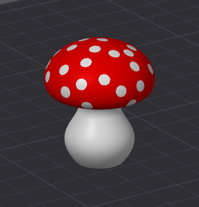 cute mushroom by noisyyy miniatures nature fall multicolor 3d print model - Mito3D