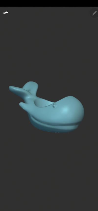 baleine planteur by toutplusultra art sculptures pot fleurs 3d print model - Mito3D
