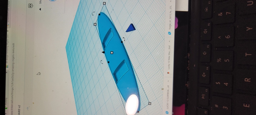 glücklich 13 surfbrett by allesplusultra 3d drucker zubehör lucky13 3d print model - Mito3D