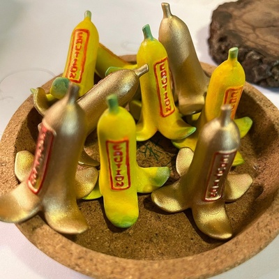 banana cuidado placa by arte sinais logotipos sinal alerta escorregar aviso 3d print model - Mito3D