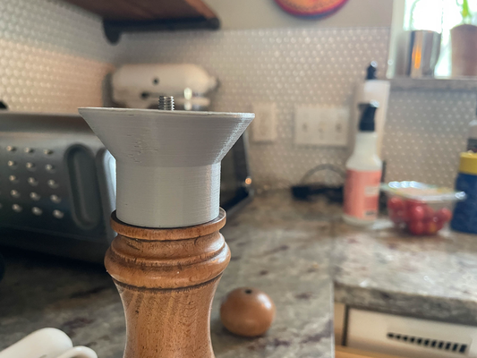 peugeot pepper funnel by nraney household house models peppergrinder 3d print model - Mito3D
