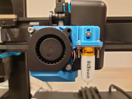sidewinder x1 waggster mod bltouch improved fan duct by 3dprintbeginner 3d printer accessories thingiverse sidewinderx1 artillery3d artillerygenius 3d print model - Mito3D