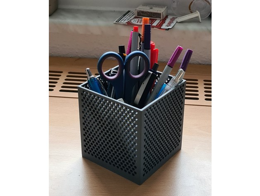 hexagone boîte by justinwille9666 ménage bureau crayon espace rangement organisation organiser 3d print model - Mito3D